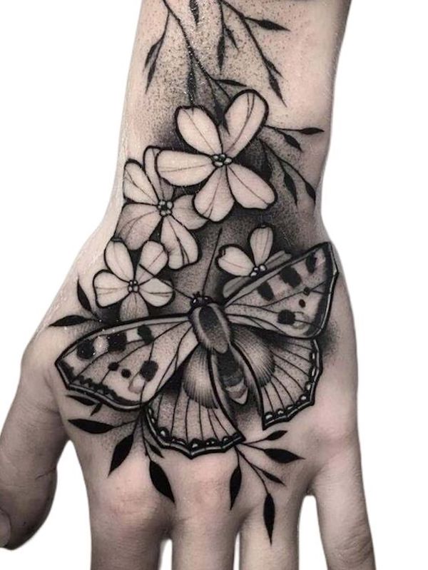 Butterfly Garden Ornament Tattoo  Toronto May hontattoostudio  Calgary until Apr 30th droptheinkcalgary  Instagram
