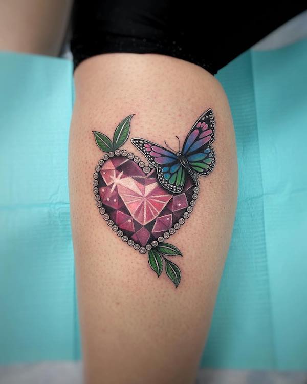 Temporary Tattoowala Butterfly Heart Beat Tattoo Waterproof Men and Women  Temporary Body Tattoo