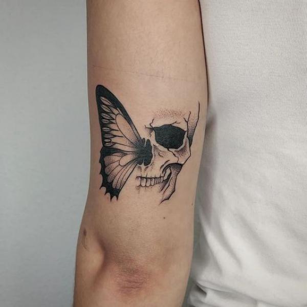 Butterfly Skull Tattoo Images Browse 3094 Stock Photos  Vectors Free  Download with Trial  Shutterstock