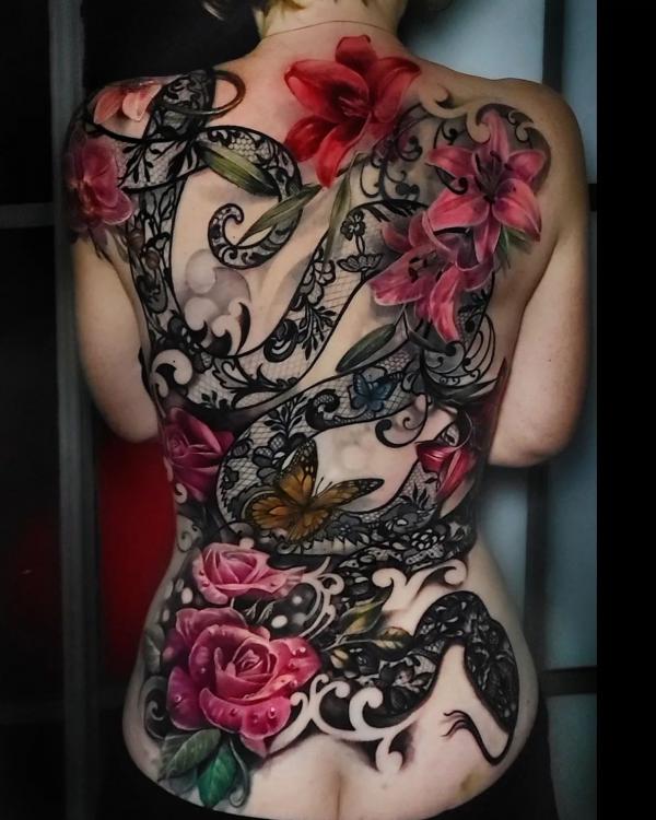 25 Amazing Lace Tattoo Designs
