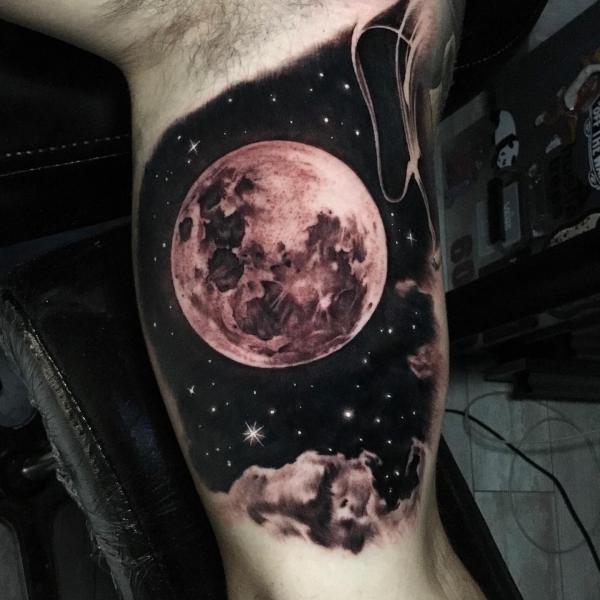 starry night sky tattoo