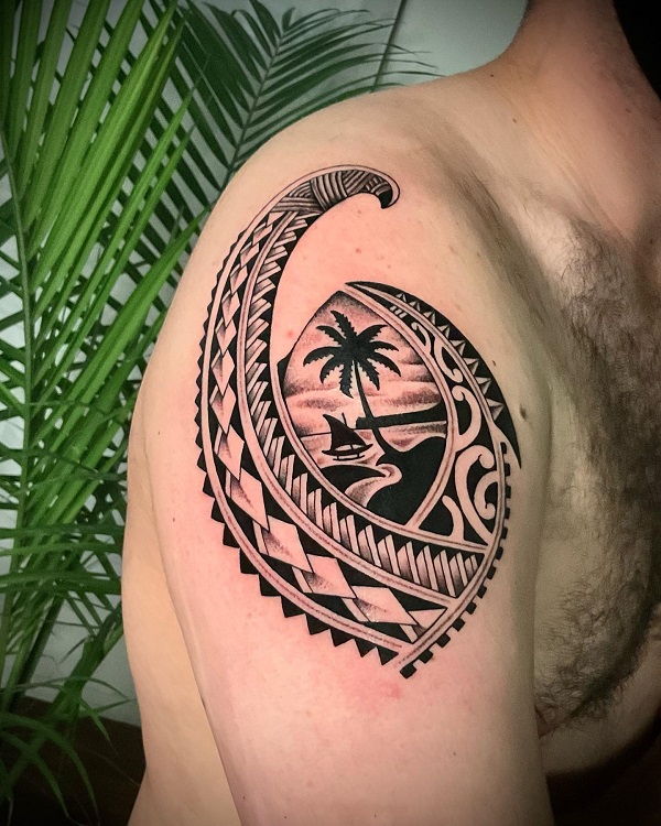 tribal tree tattoo