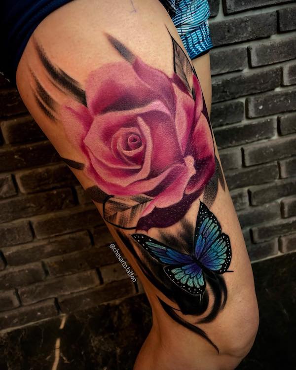 Update 72 butterfly and rose tattoo best  thtantai2
