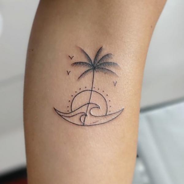 Forearm Palm Tree Tattoo 2 | Palm tattoos, Tattoos for guys, Palm tree  tattoo