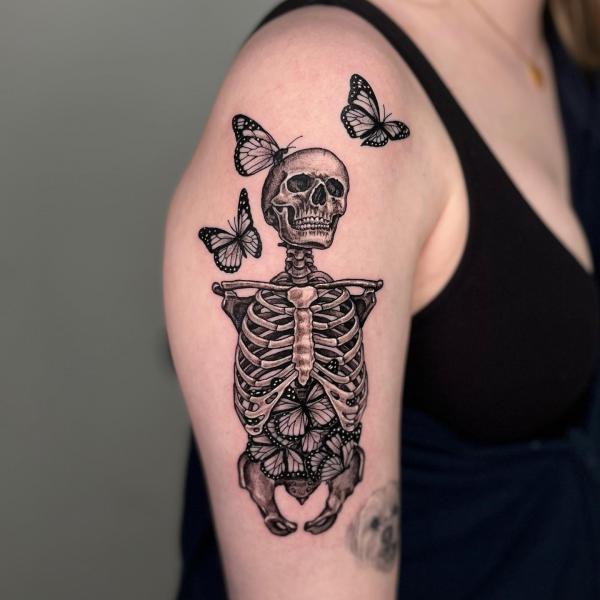 50 Butterfly Skull Tattoo Ideas  neartattoos