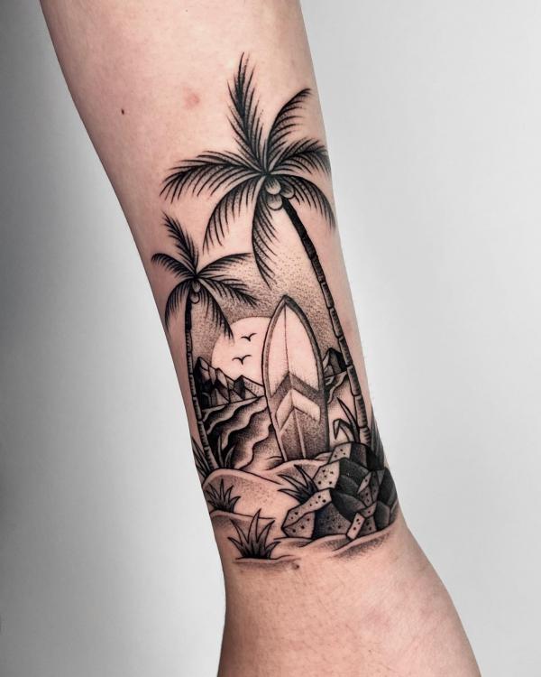 Tattoo tagged with: tree, small, matching, family, matching tattoos for  siblings, dotwork, tiny, sarahmarch, sister, ankle, hand poked, ifttt,  little, matching sister, nature, inner forearm | inked-app.com