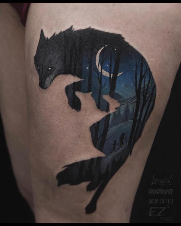 Tattoo uploaded by Dana Crumb • Working on ideas for my next tattoo..I want  a moon in the background with a watercolor weeping willow and a boy on a  swing with the