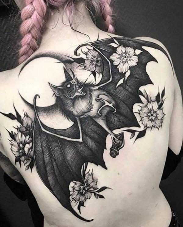 30 Bat Tattoo Ideas From Gothic to Cute and Everything In Between  100  Tattoos