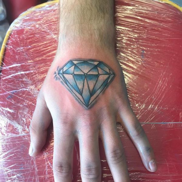 50 Traditional Diamond Tattoo Designs For Men  Jewel Ink Ideas