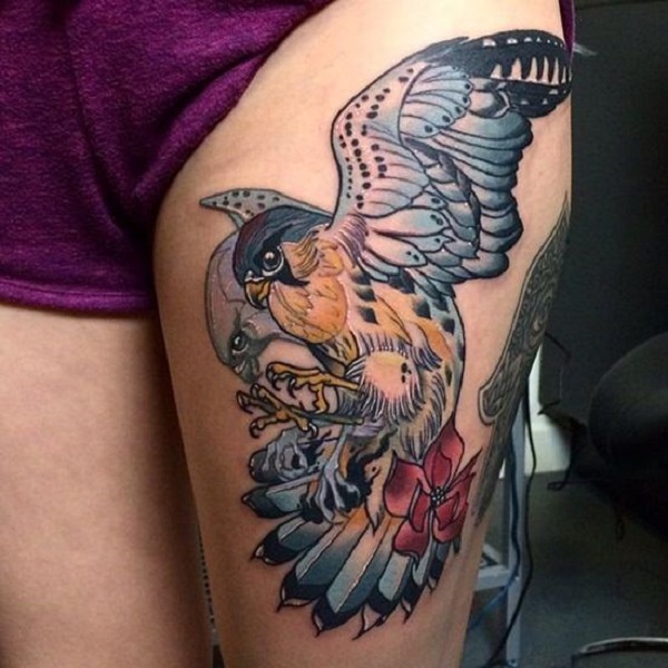 Japanese Eagle | Japanese tattoo symbols, Hawk tattoo, Japanese tattoo