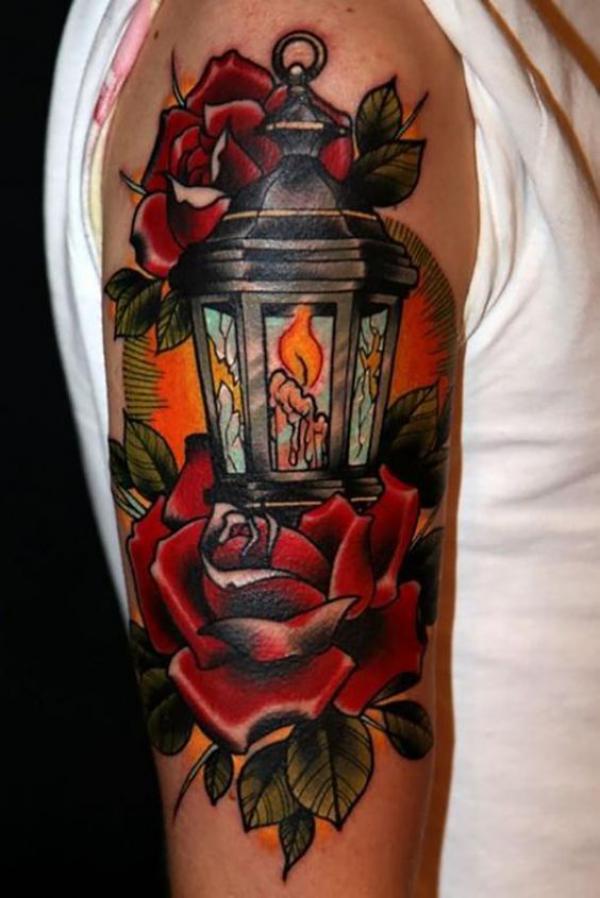 Lantern tattoo by Charley Gerardin | Photo 27755