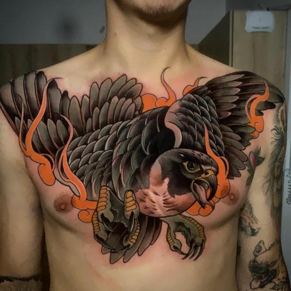 Falcon Tattoo Meaning: Exploring the Symbolism of The Majestic Birds ...
