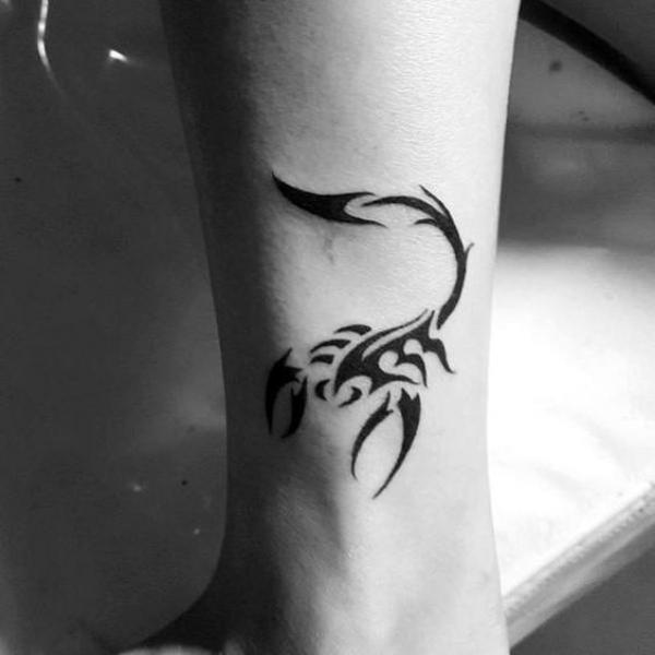 Outline scorpion tattoo inked on the left thigh | Scorpio tattoo, Scorpion  tattoo, Picture tattoos