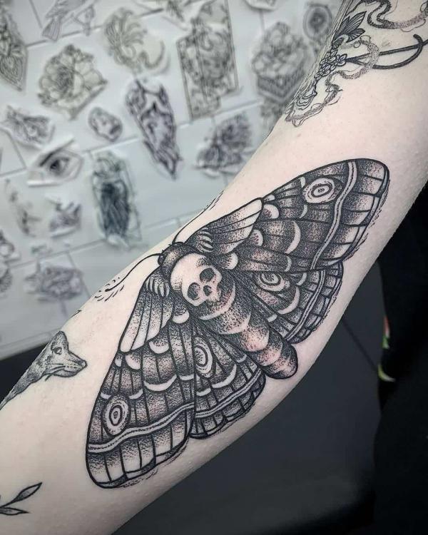 50+ Death Moth Tattoo Designs with Meanings Art and Design