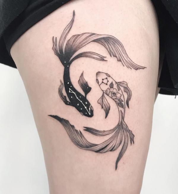 60+ Pisces Tattoo Designs with Meanings | Art and Design