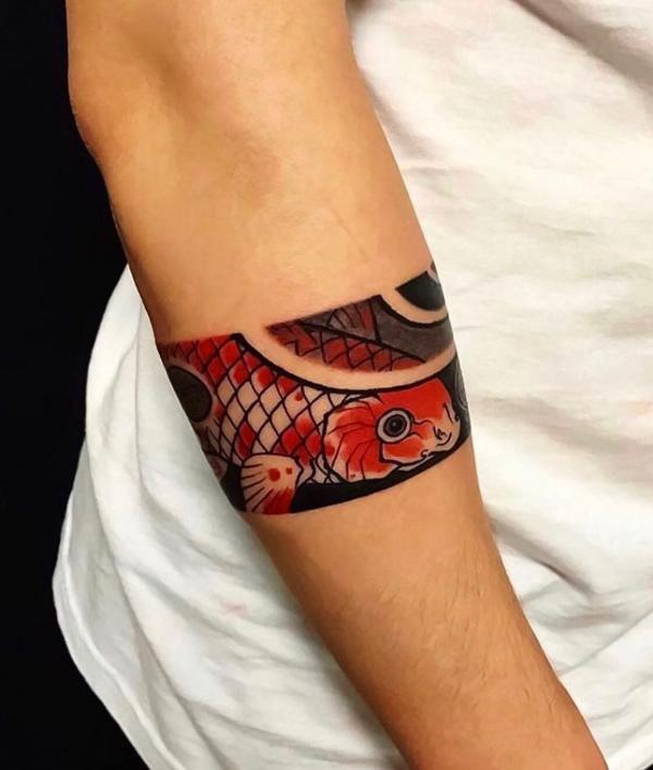 Tattoo uploaded by BLOODLINE TATTOO BALI • Orange Dragon Full Arm IG:  @bloodlinetattoobali • Tattoodo