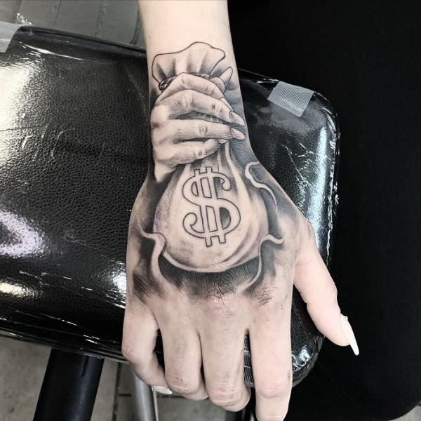 30+ Money Tattoo Design Ideas To Send The Right Message | Money tattoo, Money  bag tattoo, Dollar tattoo