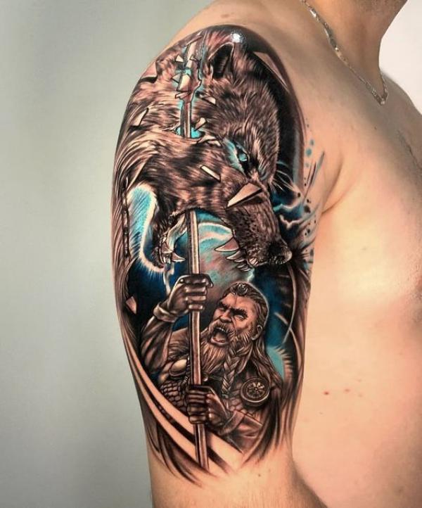 viking tattoo flash