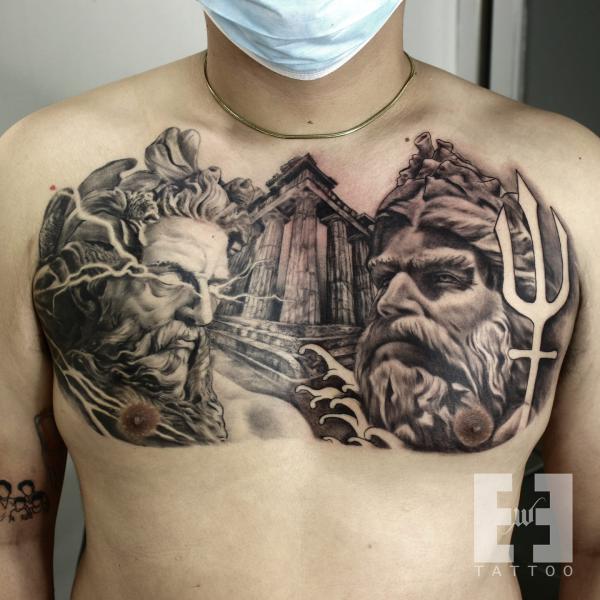 Tattoo uploaded by Tin Perić • #zeus#halfsleeve • Tattoodo