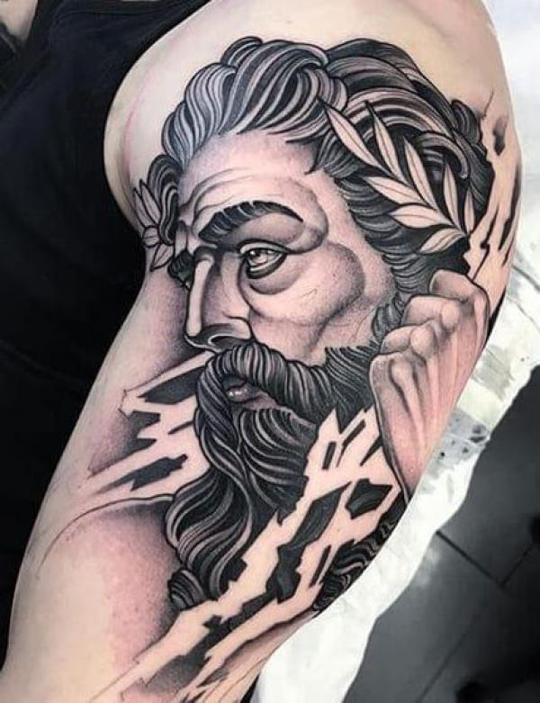 Tattoo uploaded by Sergio Fernandez • Poseidon of my new collection in  inner forearm. Lights and Shadows. | Poseidon tattoo, Greek tattoos,  Gladiator tattoo