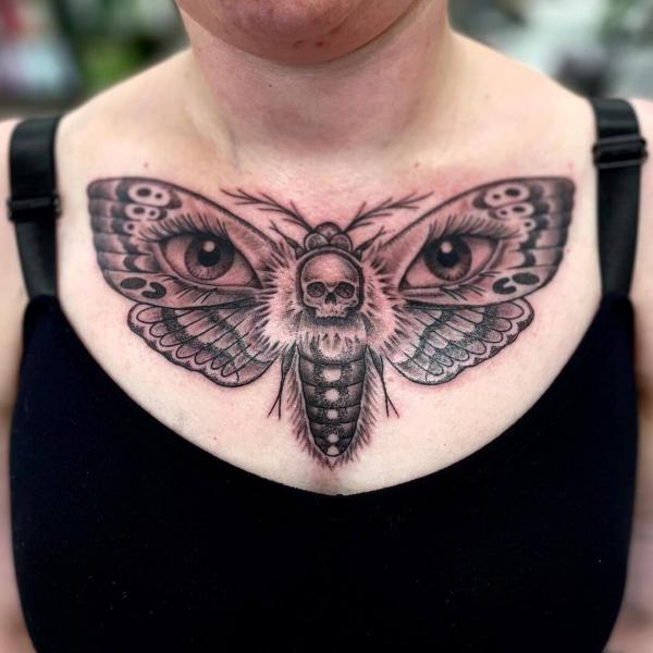 50+ Death Moth Tattoo Designs with Meanings Art and Design