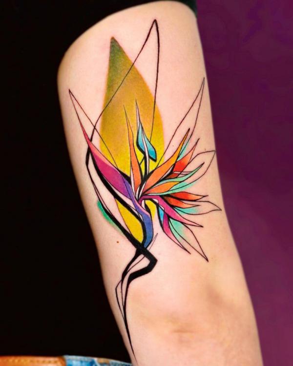 Bird of Paradise Tattoo: Embodying Exotic Beauty and Freedom | Art and ...