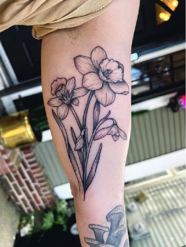 Lily Flower Temporary Tattoo Stickers Lasting 1 2 Weeks - Temu