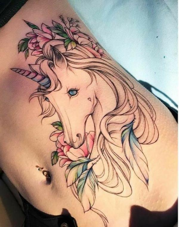 Unicorn Fairy for Allison 🧚 would seriously love to do more larger pieces  like this (and also horses) • • • #tattoo #tattooer #t... | Instagram