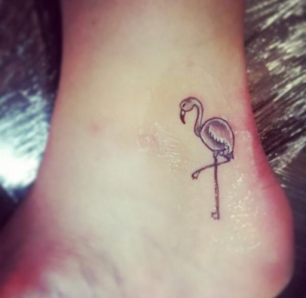 Flamingo tattoo by Valeria Yarmola - Tattoogrid.net
