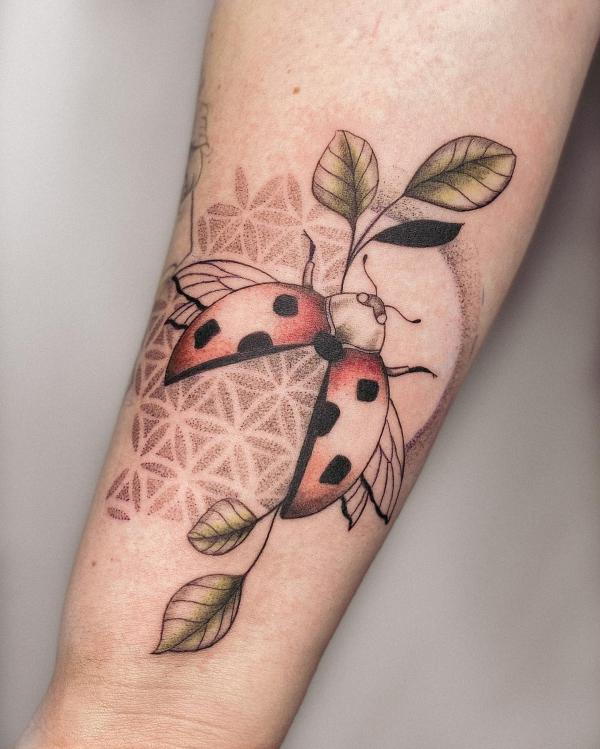 Ladybug gem tattoo by AntoniettaArnoneArts on DeviantArt