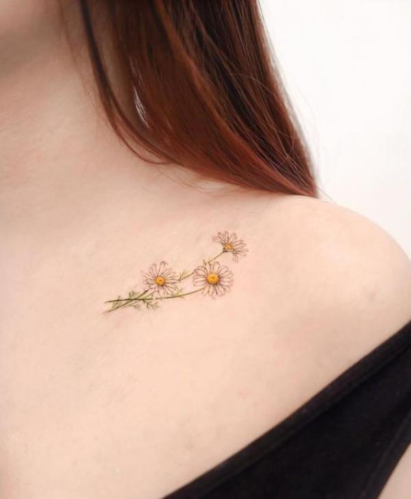 Daisy Temporary Tattoo Sticker - OhMyTat