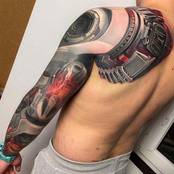 101 Amazing Robot Arm Tattoo Ideas That Will Blow Your Mind! |  Biomechanical tattoo, Mechanical arm tattoo, Tattoos