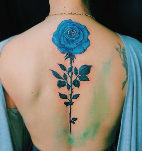 50 Blue Rose Tattoo Designs with Meaning Art and Design