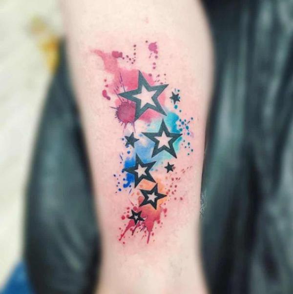 Fashion Colorful Star Butterfly Arm Tattoo Sticker for Women Men Body Fake  Tattoos Waterproof Temporary Tatoo Man Face Stickers - AliExpress