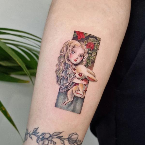 porcelain doll tattoo