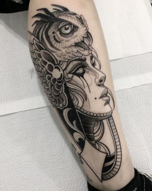 Athena Tattoos: Greek Goddess Design Ideas