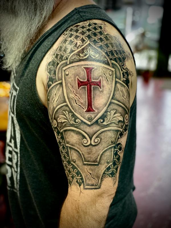 101 Best Armor Shoulder Tattoo Ideas That Will Blow Your Mind!
