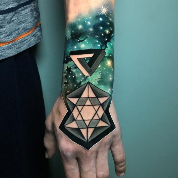 Eye of galaxy tattoo by Andrea Morales | Post 27092