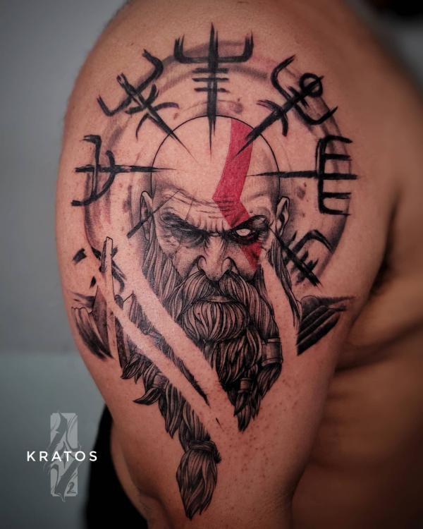 Kratos Tattoos Unleash the Power of the God of War Art and Design