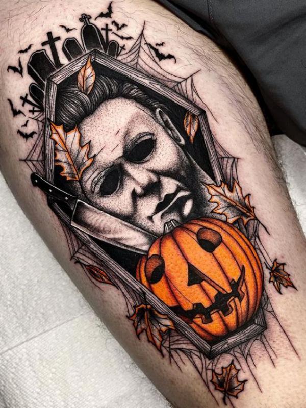 40 Michael Myers Tattoos A Homage to Horror Art and Design