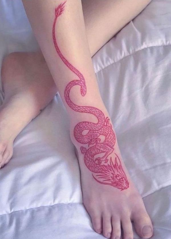 50 Red Dragon Tattoo Designs with Meaning | Art and Design