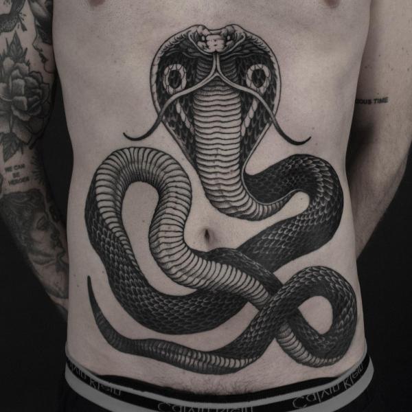 Impressive snake tattoo design on Craiyon