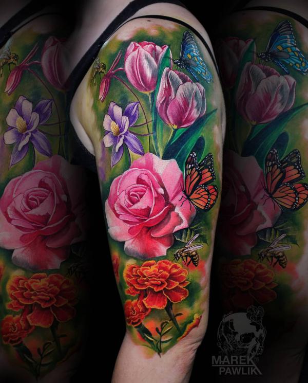 40 Marigold Tattoo Designs with Meaning | Art and Design