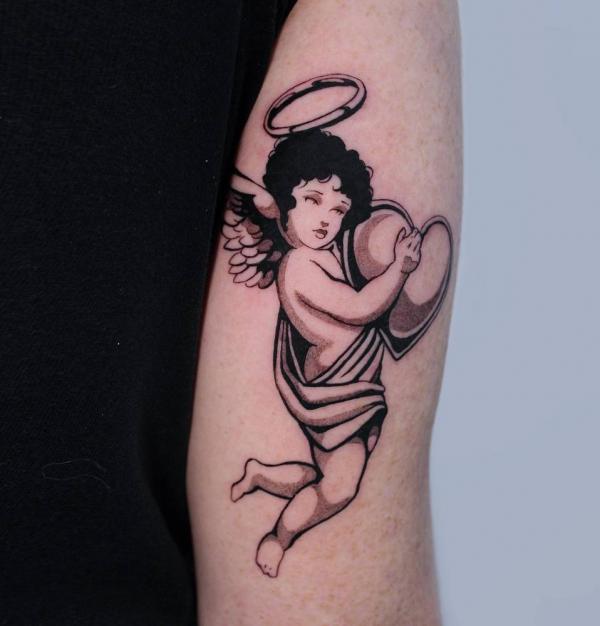 100 Cherub Tattoos: the Designs and Meanings | Art and Design