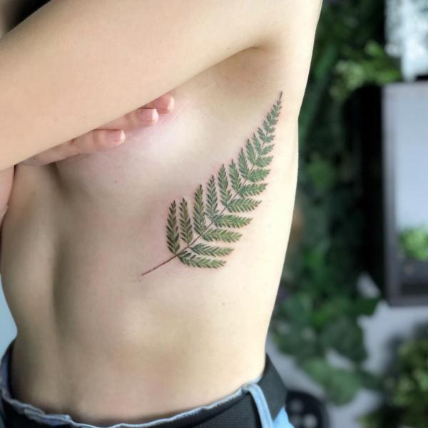 5X Fern Leaf Temporary Tattoo Sticker Waterproof Green Women Girls Arm  Chest | eBay