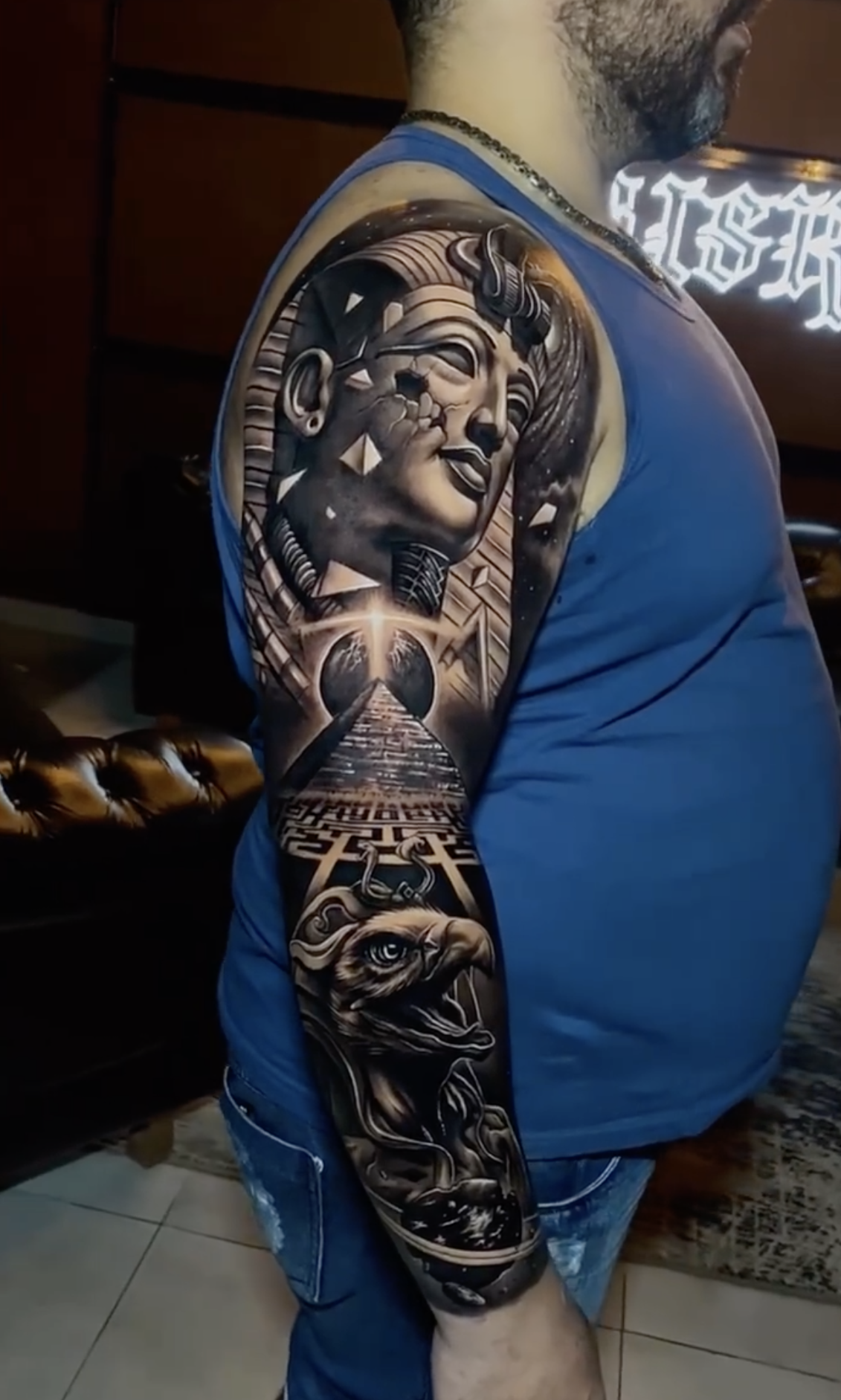Untitled | Egyptian tattoo, Sleeve tattoos, Egyptian tattoo sleeve