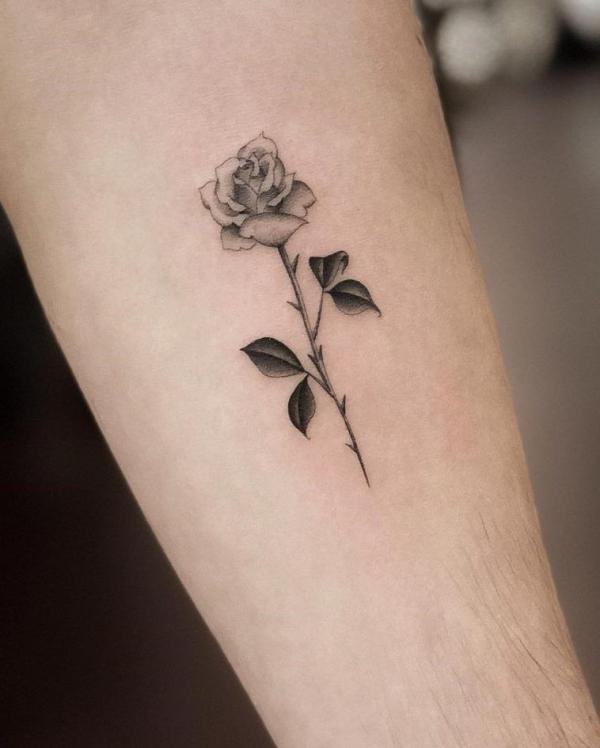 40 Rose with Thorns Tattoos with Meaning Art and Design