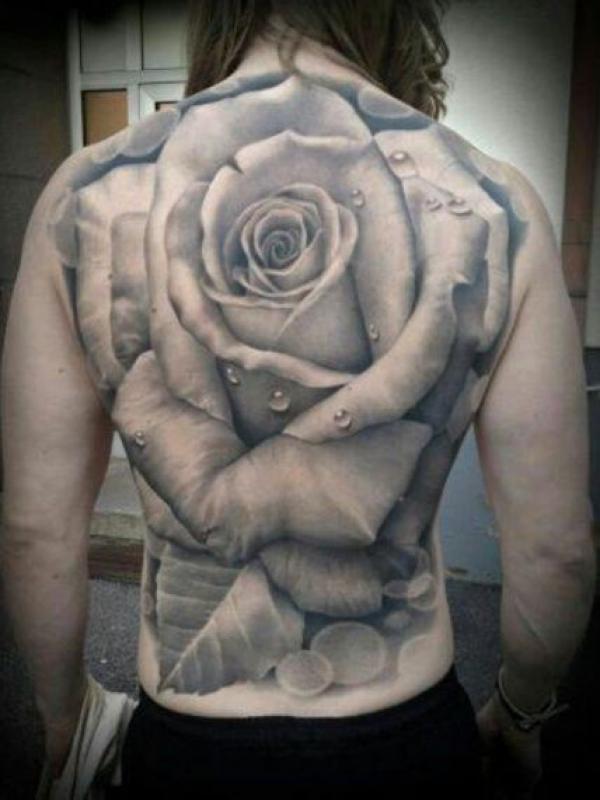 Realistic Rose Tattoo by Yojo Grim (Joohyun Jo): TattooNOW