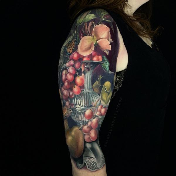 40 Grape Tattoos A Symbol of Abundance and Prosperity Art and Design