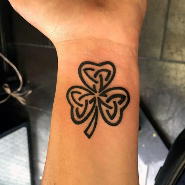 Shamrock tattoo | Shamrock tattoos, Clover tattoos, Irish tattoos